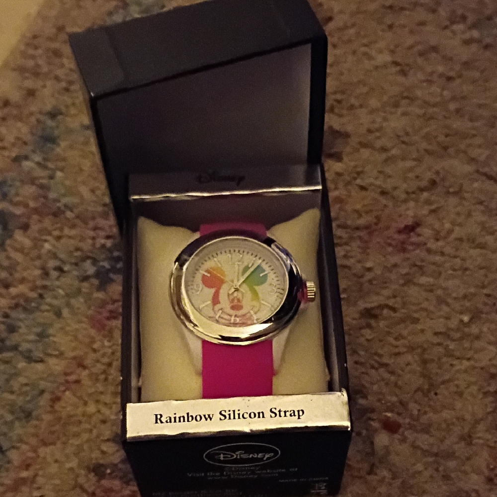 Disney Pink Cartoon Character Watch